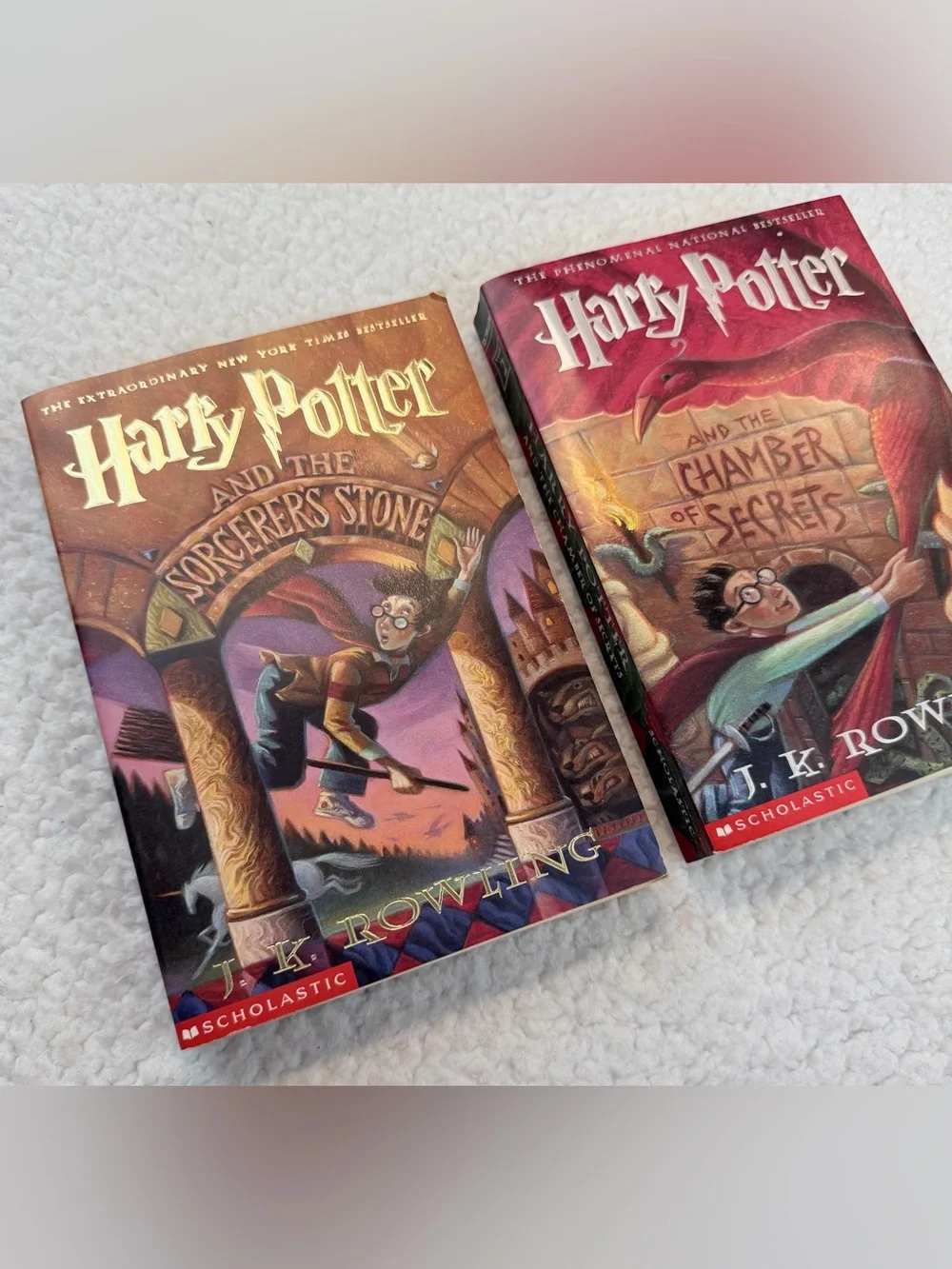(VTG) HARRY POTTER • Sorcerer’s Stone & Chamber of Secrets Paperback Set, OS